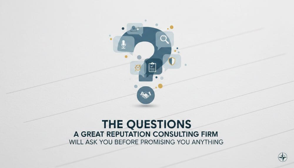 The Questions a Great Reputation Consulting Firm Will Ask You Before Promising You Anything